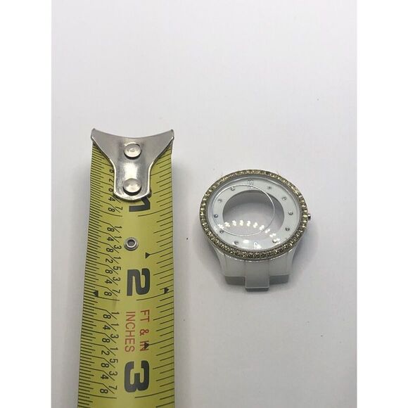 Michael Kors Watch Parts Case Only White Ceramic W/Crystal 30mm GY386 - Picture 1 of 9